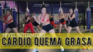 CARDIO QUEMA GRASA | NIVEL INTERMEDIO | CARDIO DANCE FITNESS