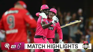 Holder's final-over heroics see Sixes win another thriller | KFC BBL|10