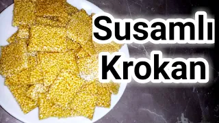 Susamlı Krokan Tarifi // 3 malzemeli Susamlı Krokan Tarifi