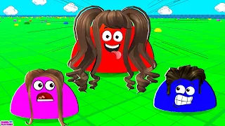 SOU A MAIOR SLIME GIGANTE DO ROBLOX!! Eat Blobs Simulator