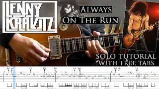 Lenny Kravitz - Always On The Run guitar solo lesson (with tablatures and backing tracks)