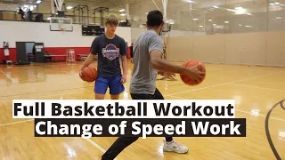 FULL Basketball Workout |  Warm Up Ball Handling Routine | Shooting off the Dribble | G2G Basketball