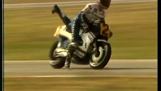RANDY MAMOLA 500cc SE SALVA DE UM HIGHSIDE - 1985 GP DE SAN MARINO