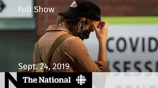 CBC News: The National | Ontario tries to push back 2nd wave | Sept. 24, 2020