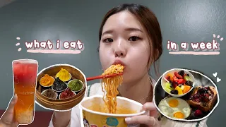 *realistic* what i eat in a week in university (week before finals)