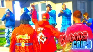 GTA 5 BLOODS VS CRIPS "GANG WAR" NEW GANG