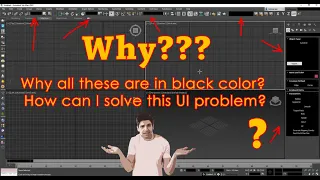 3ds max UI display problem | Why black color parameters? | How to solve black UI display problem?