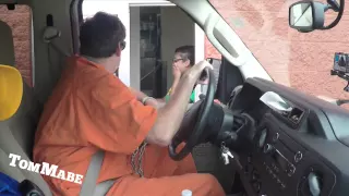 Prisoner Drive Thru Prank! - Tom Mabe Pranks