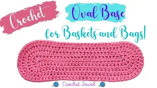 How to Crochet an Oval Base Tutorial for Bags and Purses