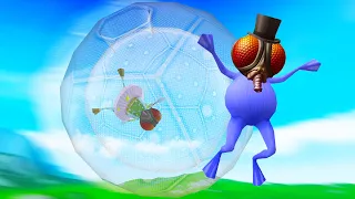 We Turned into Flies and Battled in Giant Bubbles in Amazing Frog Multiplayer!