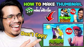 How To Make Thumbnail Like Gamer Fleet 😱 on Minecraft PC | 2023 Hindi Tutorial
