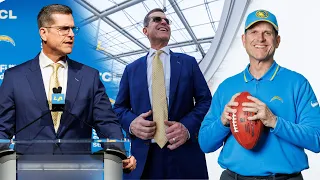 Jim Harbaugh's First 24 Hours As Chargers HC | LA Chargers