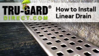 Trugard Direct - TruLine Linear Shower Drain Installation