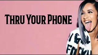 cardi b - through your phone lyrics