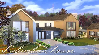 Suburban Family House | Stop Motion Speed build | The Sims 4 | NO CC