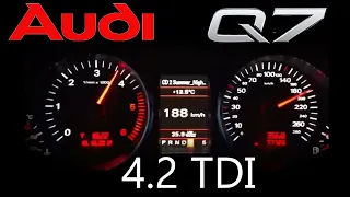 326 HP 2009 Audi Q7 4.2 TDI Acceleration 0-100 km/h & 0-200km/h (quattro)