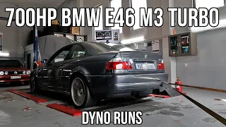 700hp BMW E46 M3 Turbo - Dyno Runs