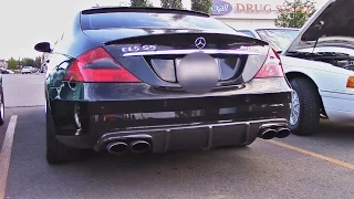 Straight Pipe Mercedes CLS55 AMG Burnout