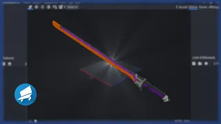 SpeedModeling | Blockbench | Katana Cyberpunk 🔪 [+Download]