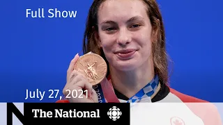 CBC News: The National | Penny Oleksiak, CDC mask guidelines, Sask. farmers struggle