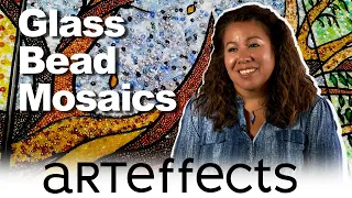 No That's Not a Painting, It's Beads! | Glass Bead Mosaics - ARTEFFECTS
