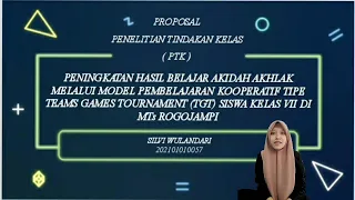 PROPOSAL PENELITIAN TINDAKAN KELAS | UIN KHAS JEMBER 2022