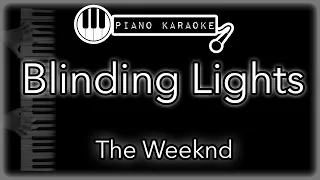 Blinding Lights - The Weeknd - Piano Karaoke Instrumental (chill out version)