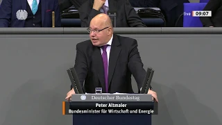 Bundestag: Altmaier sieht Chance für neuen Aufschwung in diesem Jahr