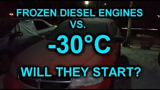 EXTREME DIESEL COLD START compilation | -30*C | s.2 ep.22 | Запуск дизеля в мороз -30