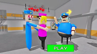 SECRET UPDATE | POLICE COP FALL IN LOVE WITH POLICE GIRL? SCARY OBBY #roblox #obby