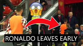 🚨Ronaldo Angrily Walked Down The Tunnel Early As Man United Win VS Spurs