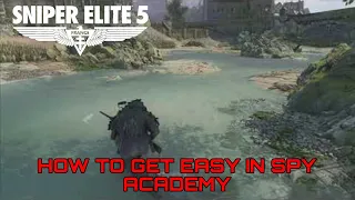 Sniper Elite 5 | How To Get Easy In Spy Academy [4K 60FPS]