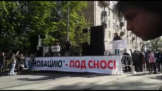Выступление В. Мальцева на митинге против реновации