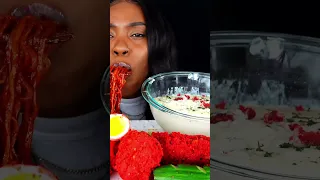 Hot Cheetos King Crab Mukbang | Alfredo Sauce | SPICY SEAFOOD BOIL MUKBANG | SEAFOOD | ASMR EATING