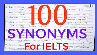 SYNONYMS FOR IELTS