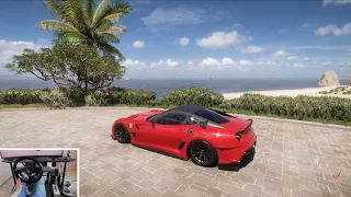 Ferrari 599XX Wheel + Shifter #drift #forzahorizon5 #gameplay