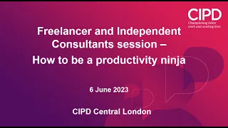 How to Be a Productivity Ninja | Interview with Hayley Watts | CIPD Central London