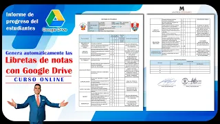 Libreta de notas con Google Drive AUTOMÁTICAMENTE - Informe de Progreso con Google Drive