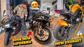 Finally Apni Z1000 Main Exhaust Lgva Diya😍| New Superbike BOok😱On 10K Comments