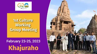 G20 Delegates impressed by the “fantastic architecture” in Khajuraho