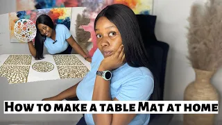 DIY How to easily make table mat at home under 30mins || Quick and Easy Home Decor with Hot Glue.