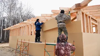 Построили хороший каркасный дом. Пошаговый процесс строительства