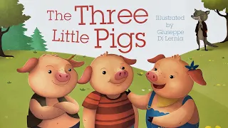 The Three Little Pigs - Read aloud in fullscreen with music and sound effects!