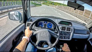 2002 Mitsubishi Pajero Pinin [1.8 I 16V 114 HP] | POV Test Drive #1188 Joe Black