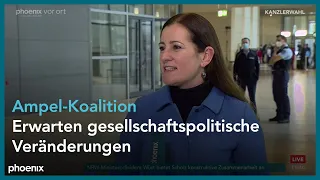 Janine Wissler zur Vereidigung der Ampel-Koalition am 08.12.21