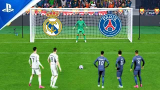 FC 24 | Real Madrid VS PSG | Ronaldo, Benzema VS Messi, Neymar, Mbappe | Penalty Shootout | CL Final