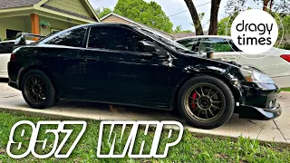 957 WHP Honda Integra K20 Turbo AWD | Acceleration from 100-200-200-250 Km/h & 60-130-100-150 mph