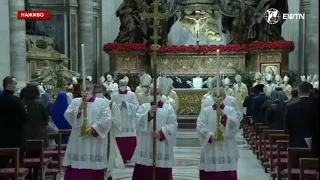 Нічна Різдвяна Меса Пастирка під проводом Святішого Отця Франциска