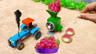 Diy tractor grapes juice machine mini science project #17 || flour mill || @KeepVilla || @MiniTheQ