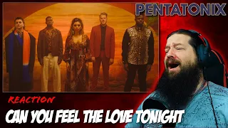 METALHEAD REACTS: Pentatonix - "Can you feel the love tonight"